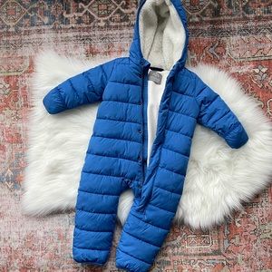 Baby fleece lined snowsuit